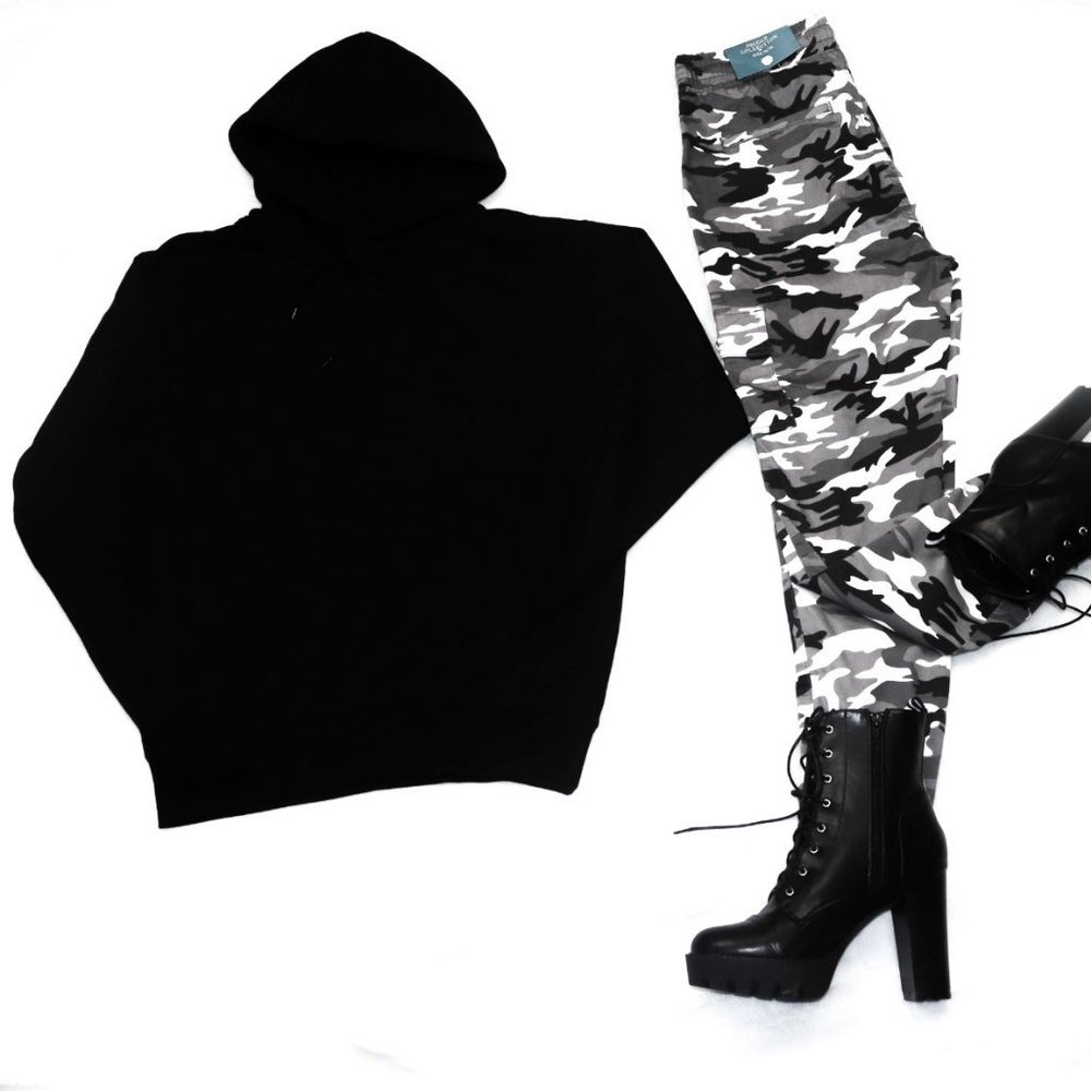 Woman's Fleece-Lined Drawstring Hoodie - Picture 2 of 3